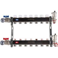 Коллектор из нержавеющей стали в сборе без расходомеров ROMMER 7 вых.