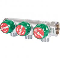 Коллектор регулирующий Stout 3/4", 3 отвода 1/2"