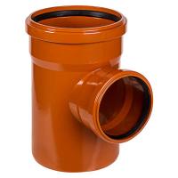 Тройник наружной канализации 200-160-200мм 87° ПВХ