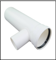 [GROPPALLI] [B0B.015.000060] GROPPALLI Коллектор дымовых газов+ сифон, Ø 125 для конденсационных котлов (<160 кВт) {белый}