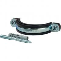 Комплекты Stout Хомут для труб, комплект: хомут+шпилька шуруп +дюбель пластиковый 2 1/2"(75-80)