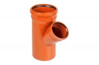 Тройник наружной канализации 160-110-160мм 45° ПВХ
