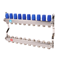Коллектор без расходомеров, 10 выходов