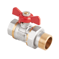 Кран-американка AquaHit 1" вн.-нар., бабочка