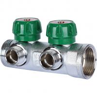 Коллектор регулирующий Stout 1", 2 отвода 1/2"