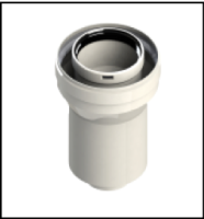 [GROPPALLI] [A03.006.000008] GROPPALLI Переходник редукционный коаксиальный с Ø 60/100 на Ø 80/125 для конденсационных котлов {белый}