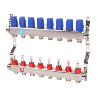 Коллектор с расходомерами, 8 выхода