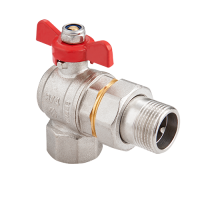 Кран-американка угловой MVI 1/2" вн.-нар. бабочка