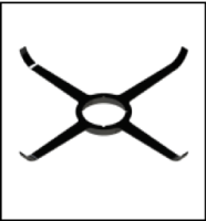 [GROPPALLI] [B0N.011.000091] Центратор для труб D= 80 мм для конденсационных котлов {черный}