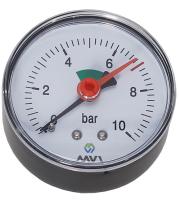 Манометр аксиальный MVI, до 10 бар, D63 мм, подключение G1/4