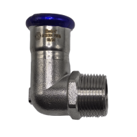 Пресс-угольник с НР MVI, 42x1 1/2" (нержавеющая сталь)