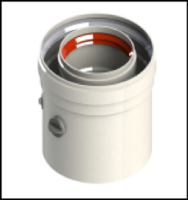 [GROPPALLI] [A03.005.000057] GROPPALLI Адаптер коаксиальный  Ø 80/125 с контрольной точкой для конвекционных котлов A03.005.000057 {белый}