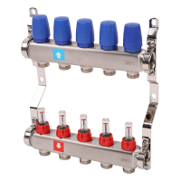 Коллектор с расходомерами, 5 выхода