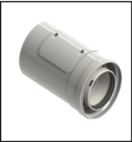 [GROPPALLI] [A03.006.000086] GROPPALLI Адаптер коаксиальный Ø 80/125 с ревизией для конденсационных котлов {белый}