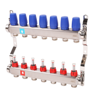 Коллектор с расходомерами, 7 выхода