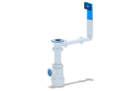 Сифон АНИ ГРОТ ф40 УНИВ. С ПЕРЕЛИВОМ A0140