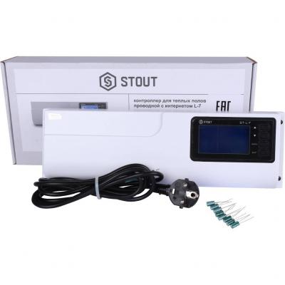Проводной контроллер термостатических клапанов Stout L-7 STE-0101-007000