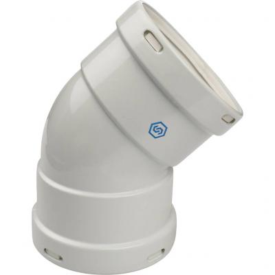 Элемент дымохода Stout отвод 45° м/м DN80