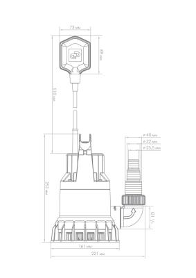 Насос погружной дренажный Джилекс «ДРЕНАЖНИК» 85/6