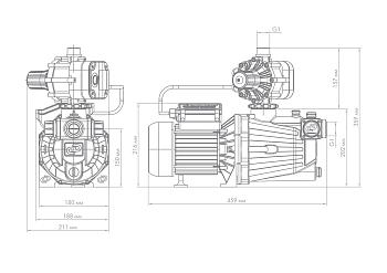 Насос-автомат Джилекс «ДЖАМБО» 70/50 П-К «Комфорт» (2.0) Насос-автомат Джилекс «ДЖАМБО» 70/50 П-К «Комфорт» (2.0)