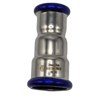 Пресс-муфта переходная MVI, 28x18 (нержавеющая сталь)