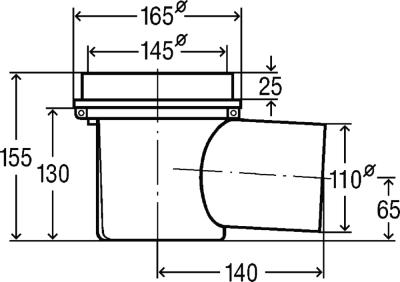 Душевой трап Viega Kellermeister 106003 подвальный
