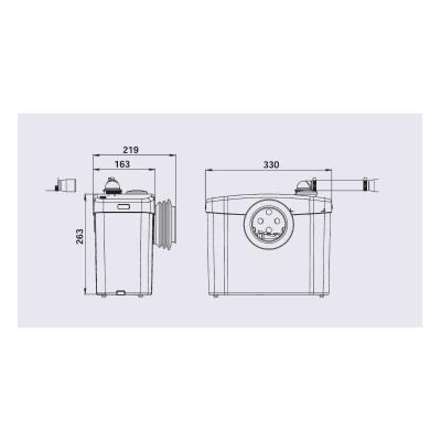 SXSTD Насос-измельчитель Sanibroyeur для унитаза, SFA